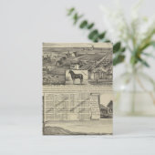 Kansas Farms Postkarte (Stehend Vorderseite)