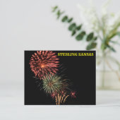 Kansas Fire Works Post Card Postkarte (Stehend Vorderseite)
