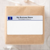 Kansas Flag Header Shipping Label (Insitu)