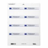 Kansas Flag Header Shipping Label (Vorne)