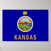 Kansas Flag Poster (Vorne)