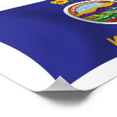 Kansas Flag Poster Print (Ecke)