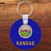 Kansas Flag Schlüsselanhänger (Vorderseite)