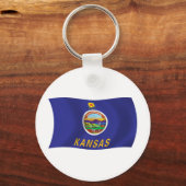 Kansas Flag Schlüsselanhänger (Vorderseite)