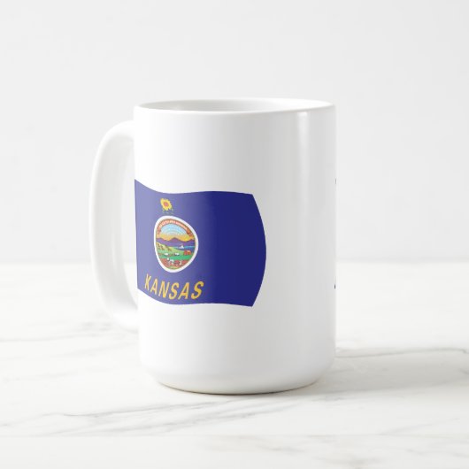 Kansas Flag Tasse (Vorderseite Links)