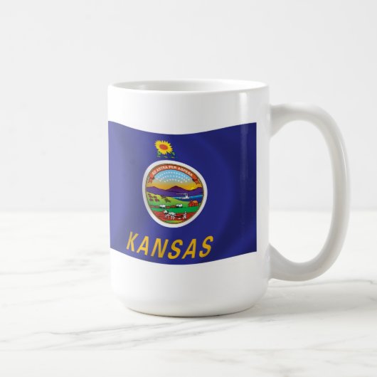 Kansas Flag Tasse (Rechts)