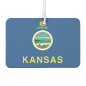 KANSAS-Flagge - Autolufterfrischer (Rückseite)
