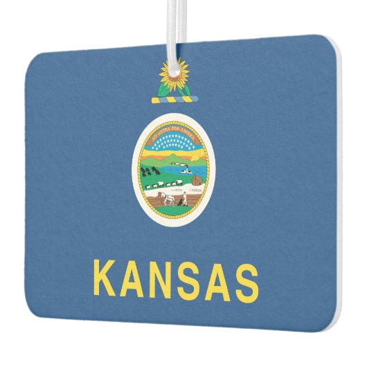 KANSAS-Flagge - Autolufterfrischer (Links)