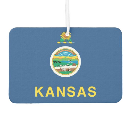 KANSAS-Flagge - Autolufterfrischer (Vorderseite)