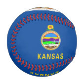 Kansas-Flagge Baseball (Vorderseite Links)
