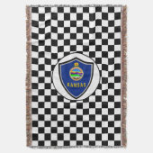 Kansas-Flagge Decke (Vorderseite Vertikal)