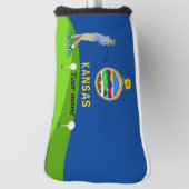 Kansas Flagge Golf Headcover (Rotieren 90)