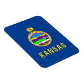Kansas-Flagge Magnet (Rechte Seite)