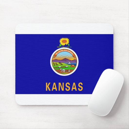 Kansas-Flagge Mousepad (Mit Mouse)