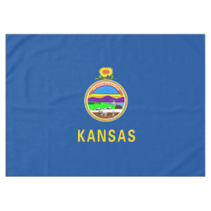 Kansas-Flagge Tischdecke