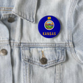 Kansas-Flaggen-Knopf Button (Beispiel)