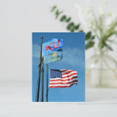 Kansas Flags Postkarte (Stehend Vorderseite)