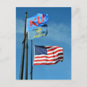 Kansas Flags Postkarte (Vorderseite)