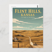Kansas Flint Hills Reisen Souvenir Postkarte (Vorne/Hinten)
