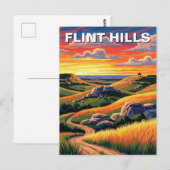Kansas Flint Hills Travel Souvenir Postkarte (Vorne/Hinten)