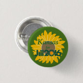 Kansas für Knopf Jill Stein Button (Vorne & Hinten)