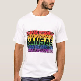Kansas Gay Pride Flag T-Shirt