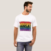 Kansas Gay Pride Flag T-Shirt (Vorne ganz)