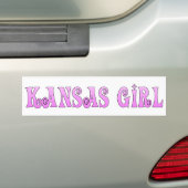 Kansas Girl Autoaufkleber (Auf Auto)