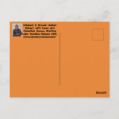 Kansas Golden Sunset mit Gänsen, Bäumen. Postkarte (Rückseite)