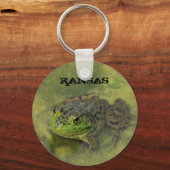 Kansas Green Bull Frog Schlüsselkette Schlüsselanhänger (Vorderseite)
