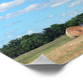 Kansas Hay Bales Poster (Ecke)
