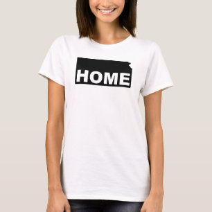 Kansas Heim weg vom Staat T-Shirt Tees