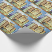 Kansas hinter Gano Getreideheber Geschenkpapier (Ecke)