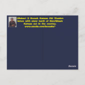 Kansas Holzzaun Winter Wonderland Post Card Postkarte (Rückseite)