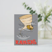 Kansas Hurricane Postkarte (Stehend Vorderseite)