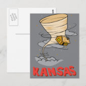 Kansas Hurricane Postkarte (Vorne/Hinten)