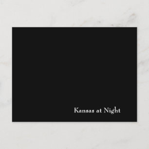 Kansas in der Nacht Postkarte