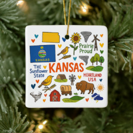 Kansas Individuelle Familienreise Weihnachten Keramikornament