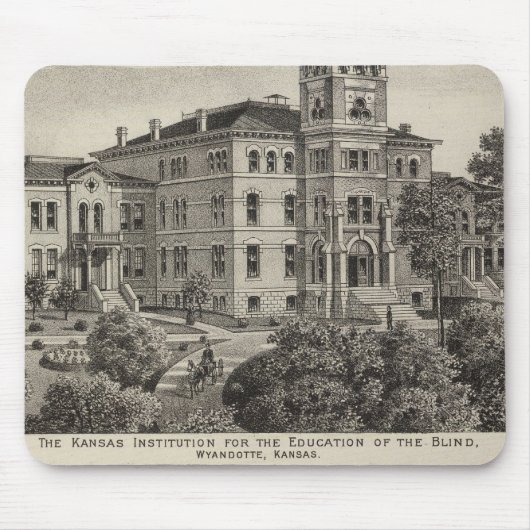 Kansas-Institut für Bildung der Blinden Mousepad (Vorne)
