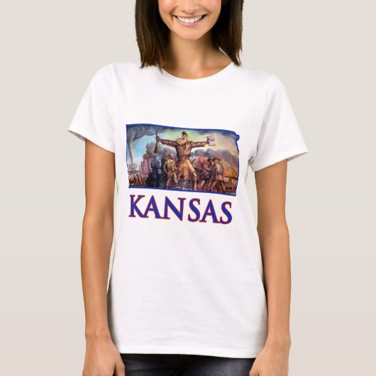 Kansas John Brown und die tragische Einleitung T-Shirt (Vorderseite)