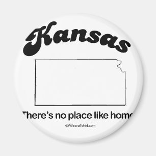 KANSAS - "KANSAS-STAATS-MOTTO" T - Shirts und Gang Magnet