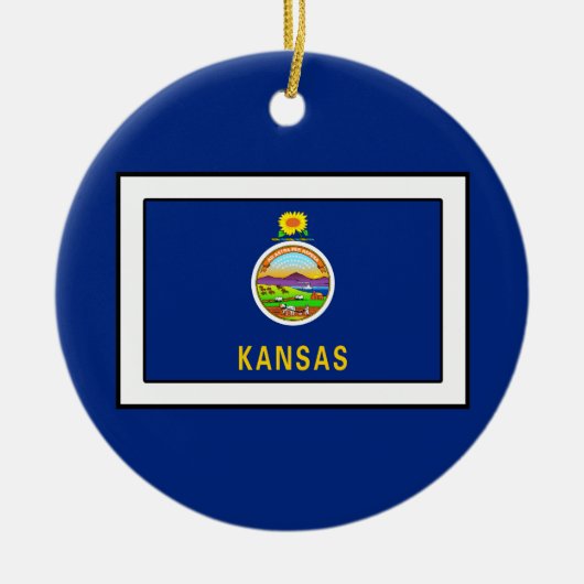 Kansas Keramik Ornament (Vorne)