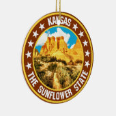 Kansas Keramik Ornament (Rechts)