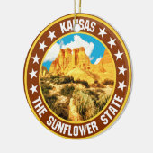 Kansas Keramik Ornament (Links)