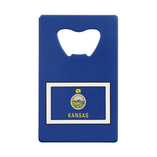 Kansas Kreditkarten Flaschenöffner (Vorderseite)