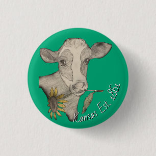 Kansas-Kuh-Knopf Button