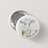Kansas-Kuh-Knopf Button (Vorne & Hinten)