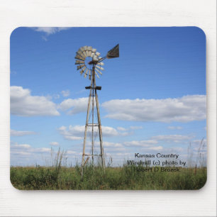 Kansas-Land-Windmühle Mousepad