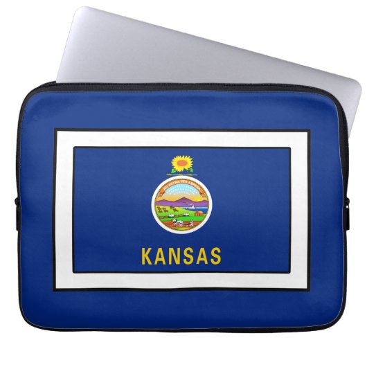 Kansas Laptopschutzhülle (Vorderseite)