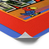 Kansas Large Letter Gruß Poster (Ecke)